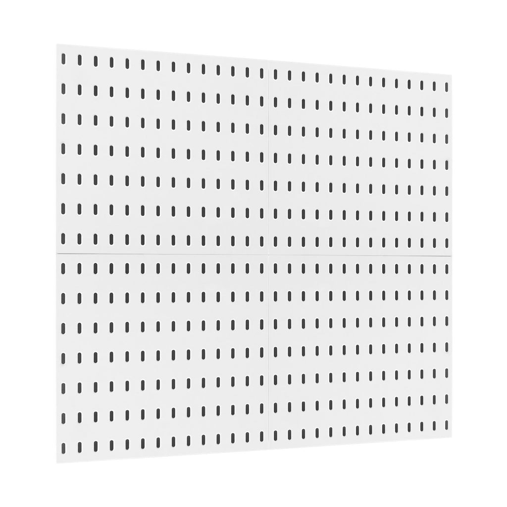 Pegboard Combination Kit 11 X 11 Plastic Pegboard 4 Panels Wall Organizer White