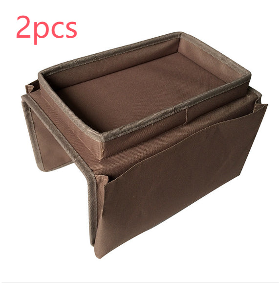 Handrail Couch Armrest Arm Rest Organizer Remote Control Holder Bag On TV Sofa