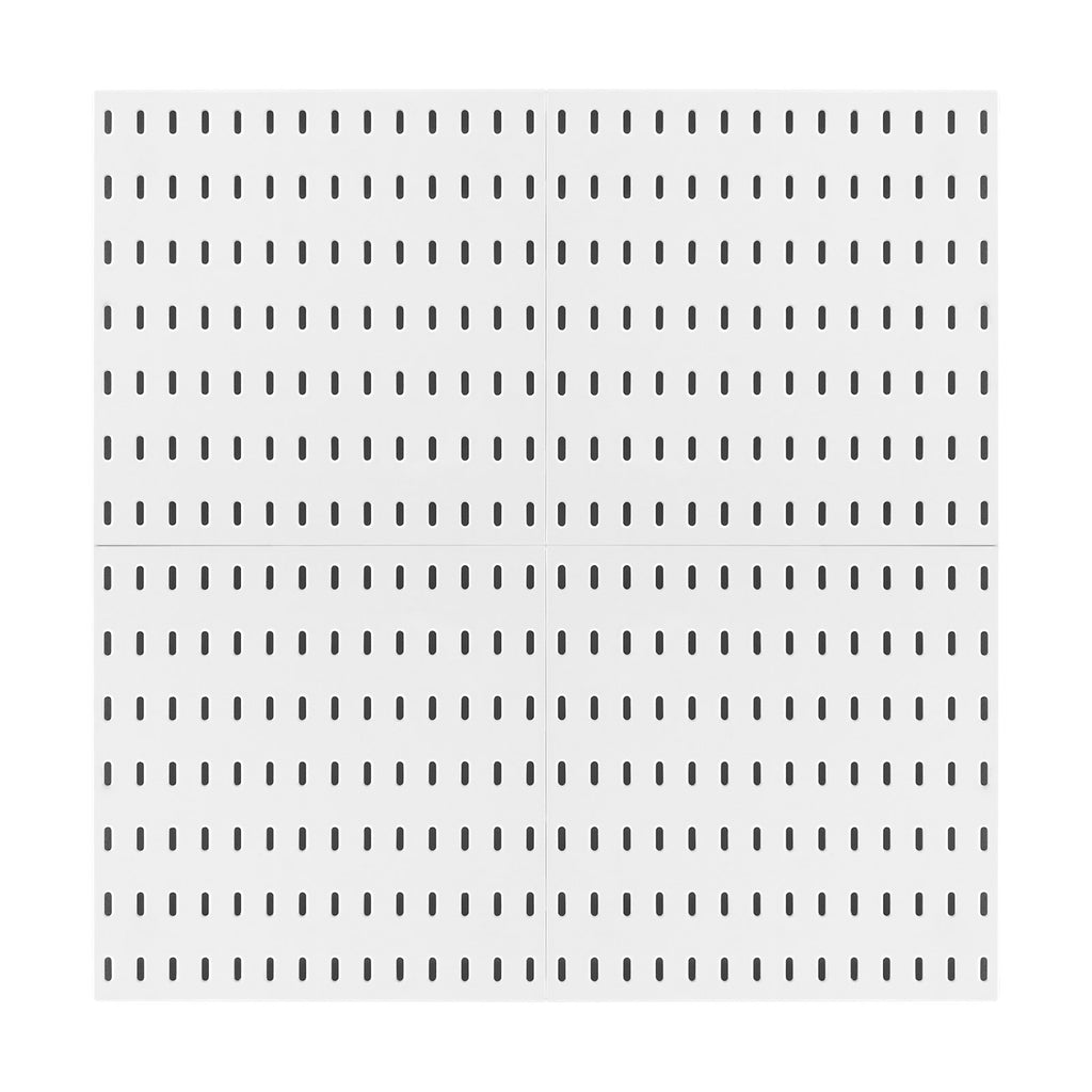 Pegboard Combination Kit 11 X 11 Plastic Pegboard 4 Panels Wall Organizer White